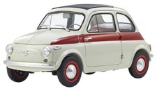 Kyosho Original 1/18 Fiat Nuova 500 Sport (Light Gray/Red Stripe) Finished Mode_