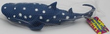 Splash Piggy and Friends Whale Shark Bath Toy Blue Plush Rubber Kids Anxiety Toy