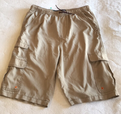 PLUGG khaki mens polyester cargo Elastic