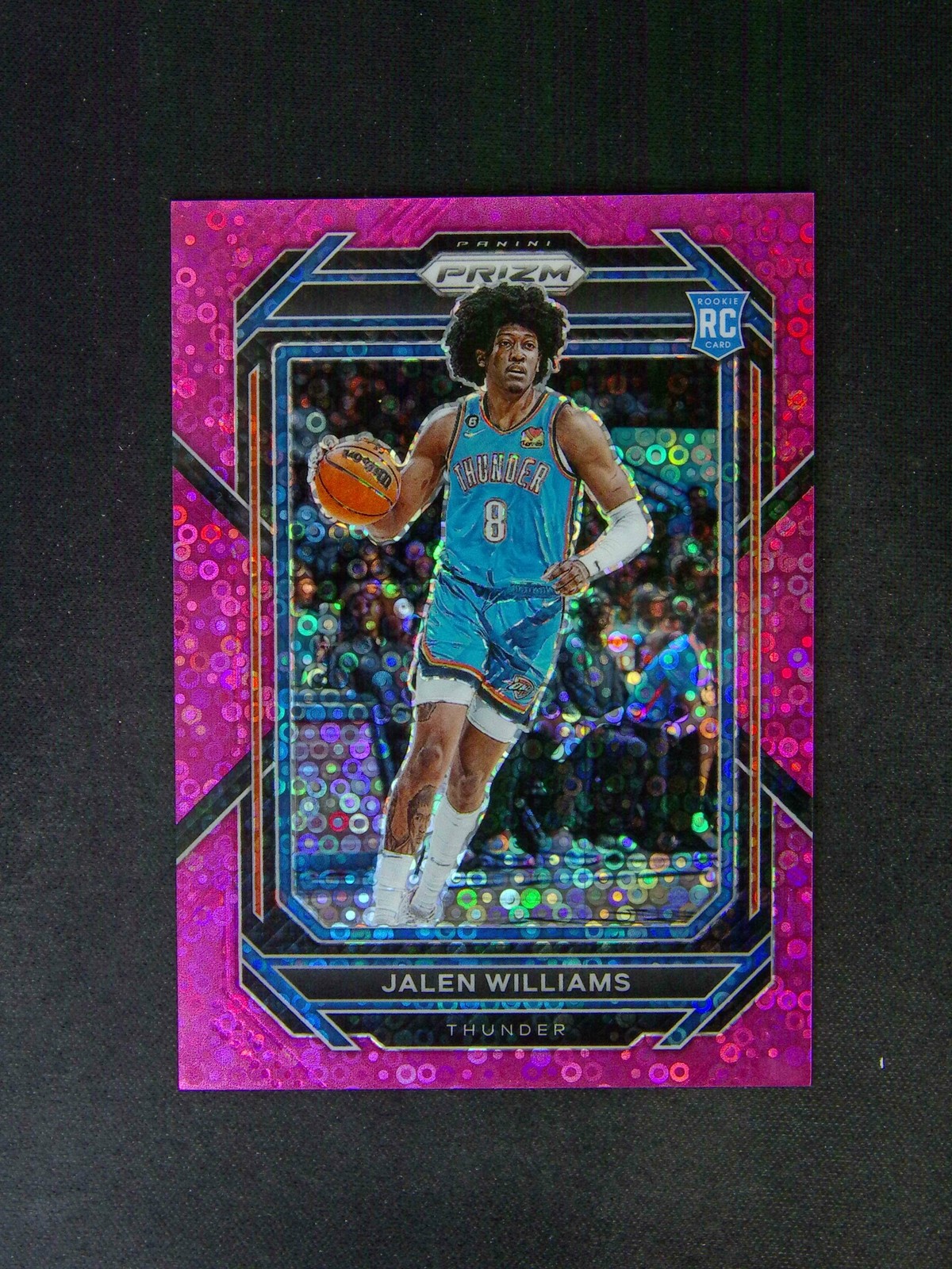 2022-23 Panini Prizm Jalen Williams #246 RC Rookie Fast Break Pink /50