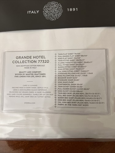 Funda nórdica Sferra Grande Hotel King blanca/berry algodón egipcio percal nueva - Imagen 4 de 11