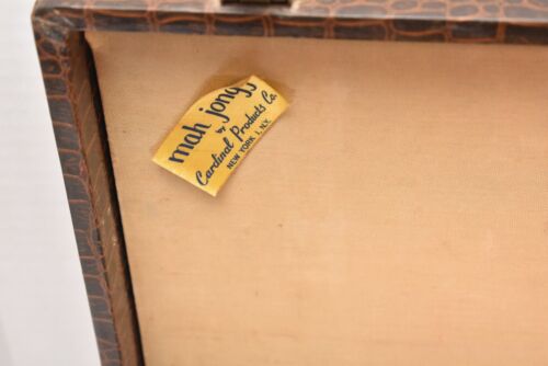 Exceptional Vintage Cardinal Mah Jong Set 165 Tiles Catalin Bakelite Racks - Picture 11 of 14