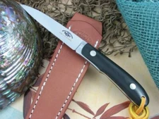 Moki Banff Fixed Knife 3.50" VG-10 Steel Full Tang Blade Black Micarta Handles