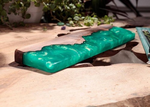 Resin Wrist Rest, Wood Wrist Rest For Mechanical Keyboard - Picture 3 of 10