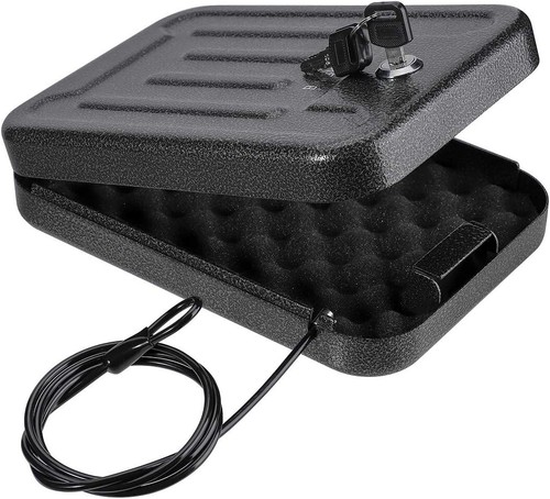 Portable Security Lock Box - Gun Safety, Money, and Document Safe - Personal ... - Picture 2 of 9