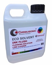 Eco solvent flush clean up solution wide format ink printer heads, lines 1 Lt  