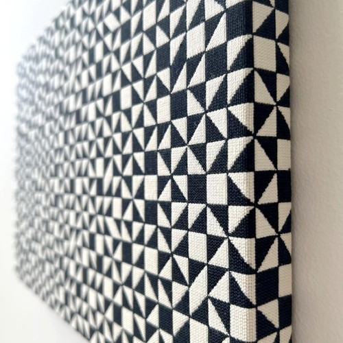 1965 Alexander Girard "Checker Split" fabric panel for maharam - Picture 6 of 7