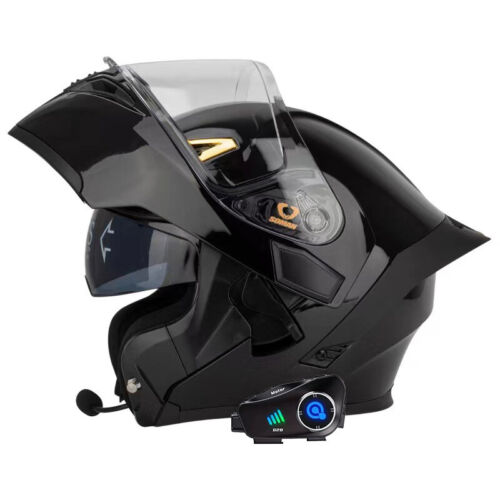 Motorcycle Full Face Helmet with Bluetooth Headset WiFi HD Camera Recorder DOT - Bild 21 von 28