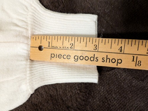 Liz Claiborne L/S Sweater Vtg 80s Ivory Pearl/Rhinestone Embellished Neckline L - Picture 20 of 22