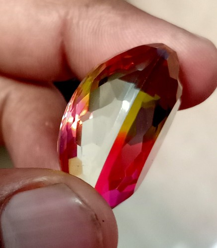 17.20 CT Good Looking Oval Shape Bi-Multicolor Double Tourmaline Loose Gemstone - Picture 2 of 8