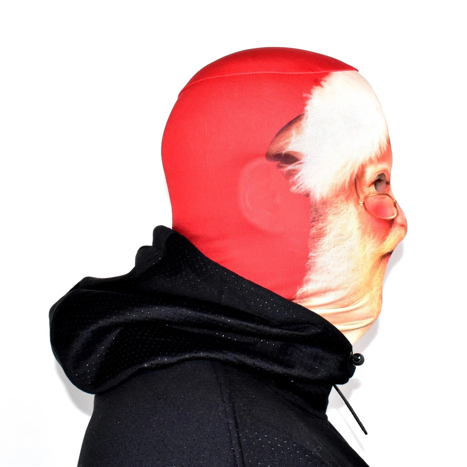 Santa 3D Effect Face Skin Face Mask Fabric Christmas Fancy Dress FS163 - Image 3 of 4