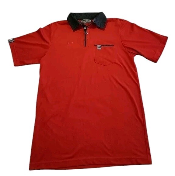 McDonalds Medium Button Shift Leader Red Pocket E… - image 1