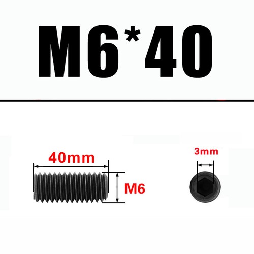 M2/M2.5/M3/M4/M5/M6 Steckdose Cup Punkt Gewindeschrauben Sechskant-Inbus-Set Schrauben 2mm ~45mm - Bild 74 von 75