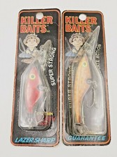 Vintage 1986 Killer Baits Killer Shad & Killer Shiner