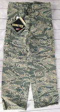 USAF ABU Tiger Stripe Men's Small Regular Camo Gore-Tex Trousers Pants APECS NWT