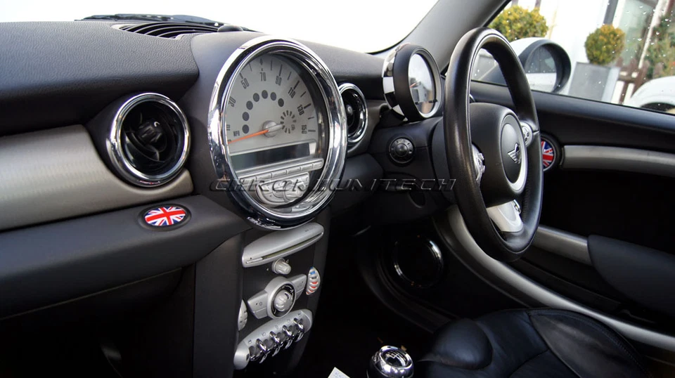 MINI Cooper/S/ONE R55 R56 R57 R58 R59 R60 R61 Chequered Flag Tachometer Cover - Image 2 of 3