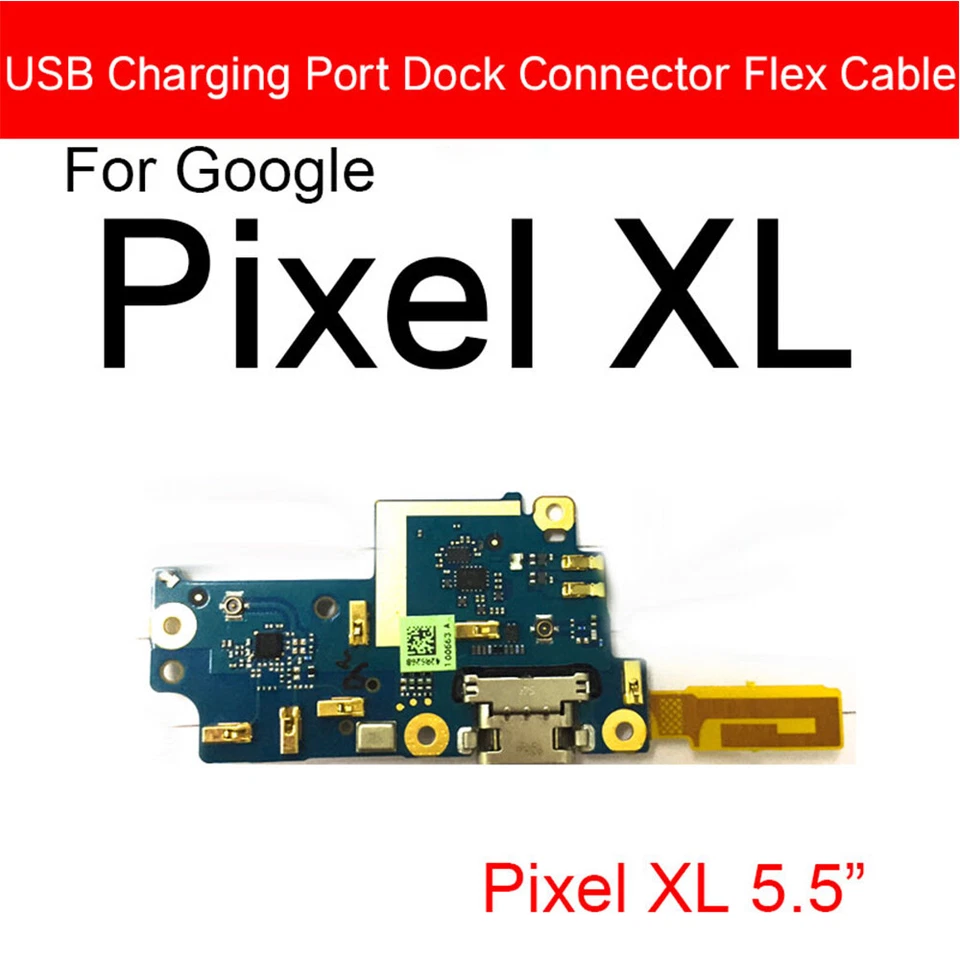 USB Charging Port Dock Flex Cable For Google Pixel 2 2XL 3 3XL 3A XL 4 4XL 4A - Image 3 of 4