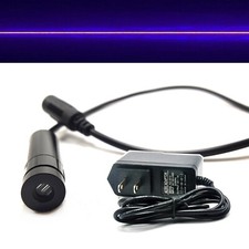 1pc 405nm 20mw Line laser module violet purple laser light 13x42mm w/5V Adapter