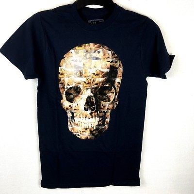 Dirty Cotton Lost Angels Herren T-Shirt 100% BAUMWOLLE Navy MEDIUM