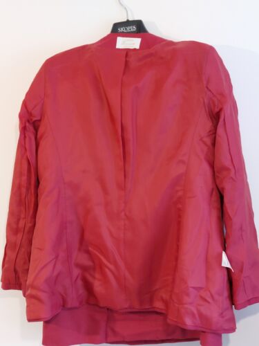 Eastex Heirloom Collection Women's Red Wool Skirt Suit Size 14,Used Vgc - Picture 8 of 10