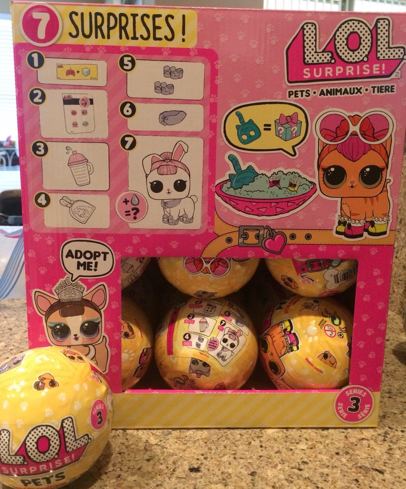 AUTHENTIC LOL SURPRISE PETS SERIES 3 L.O.L. - 7 Layers 💗 1 BALL SHIPS 
