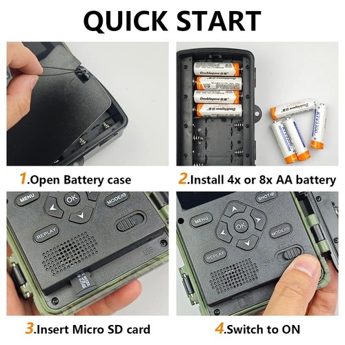 2.7K HunterCam Trail Camera with Night Vision and IP66 Waterproof for Hunting - 第 5/16 張圖片