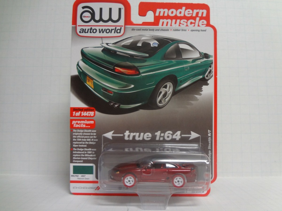 Auto World Dodge Delivery Van ☆HOスロットカー Auto World Ultra Red Chase 1993 Dodge Stealth R/T - AW64332 B - 1