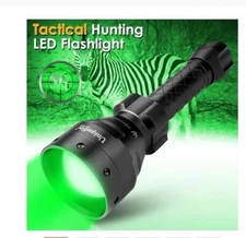 UniqueFire 1405 67mm Zoomable Green Red LED Long Range Hunting Flashlight Torch