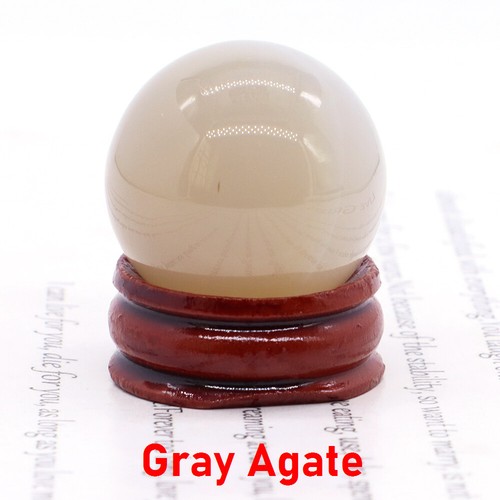 30MM Round Gemstone Ball Mineral Natural Healing Crystals And Stones With Stand - Picture 28 of 57