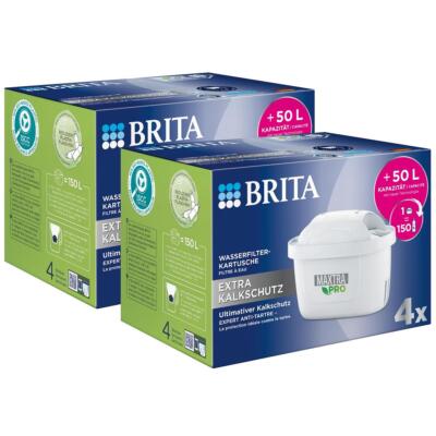 Brita Wasserfilter-Kartusche 4er Maxtra Pro Extra Kalkschutz (2er Pack)