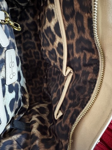 JESSICA SIMPSON TOTALLY ADORABLE HANDBAG, FEATURES A BOW & LACE FRONT, VERY CUTE - Picture 15 of 17