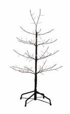 3' BLACK TWIG TREE WARM WHITE STEADY & TWINKLE LED LIGHTS 36" NEW Adler TR3248