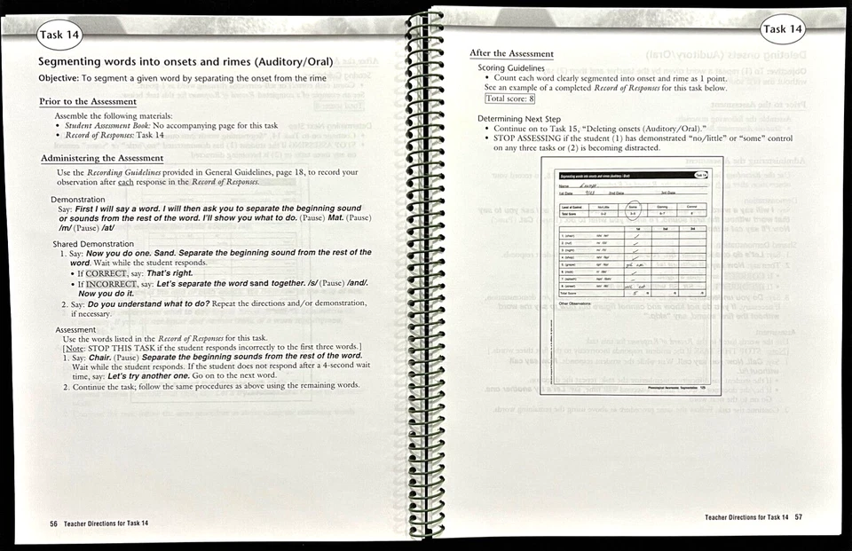 DRA2 -WORD ANALYSIS (Develop. Reading Assessment) TCH GUIDE & STUDENT ASSESSMENT - Image 4 of 4
