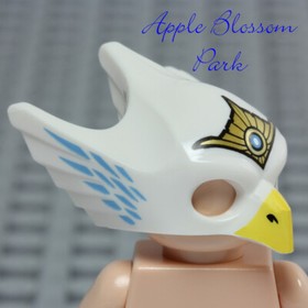 LEGO Eris WHITE BIRD MASK - Legends of Chima Eagle Beak Minifig Head-Gear Helmet