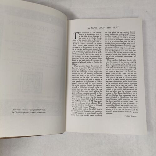 The Decameron By John Boccaccio 1968 Vtg The Heritage Press Slipcase 1st Print - Picture 11 of 24