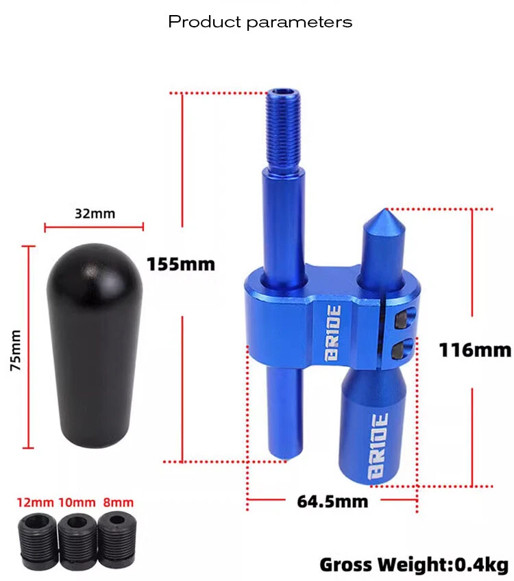 H Type Universal Gear Shift Knob Extender Adjustable Extension Shifter 4 Color Foto 3 de 4