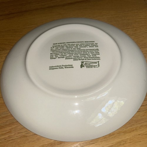 1975 NEW AUBURN Wisconsin / BLUE DIAMOND RESORT AREA - COMMEMORATIVE PLATE - Picture 9 of 10