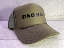 NEW DAD HAT ARMY GREEN HAT 5 PANEL HIGH CROWN TRUCKER SNAPBACK THROWBACK