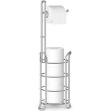Toilet Paper Holder Toilet Paper Stand Free-Standing Toilet Tissue Paper Roll...