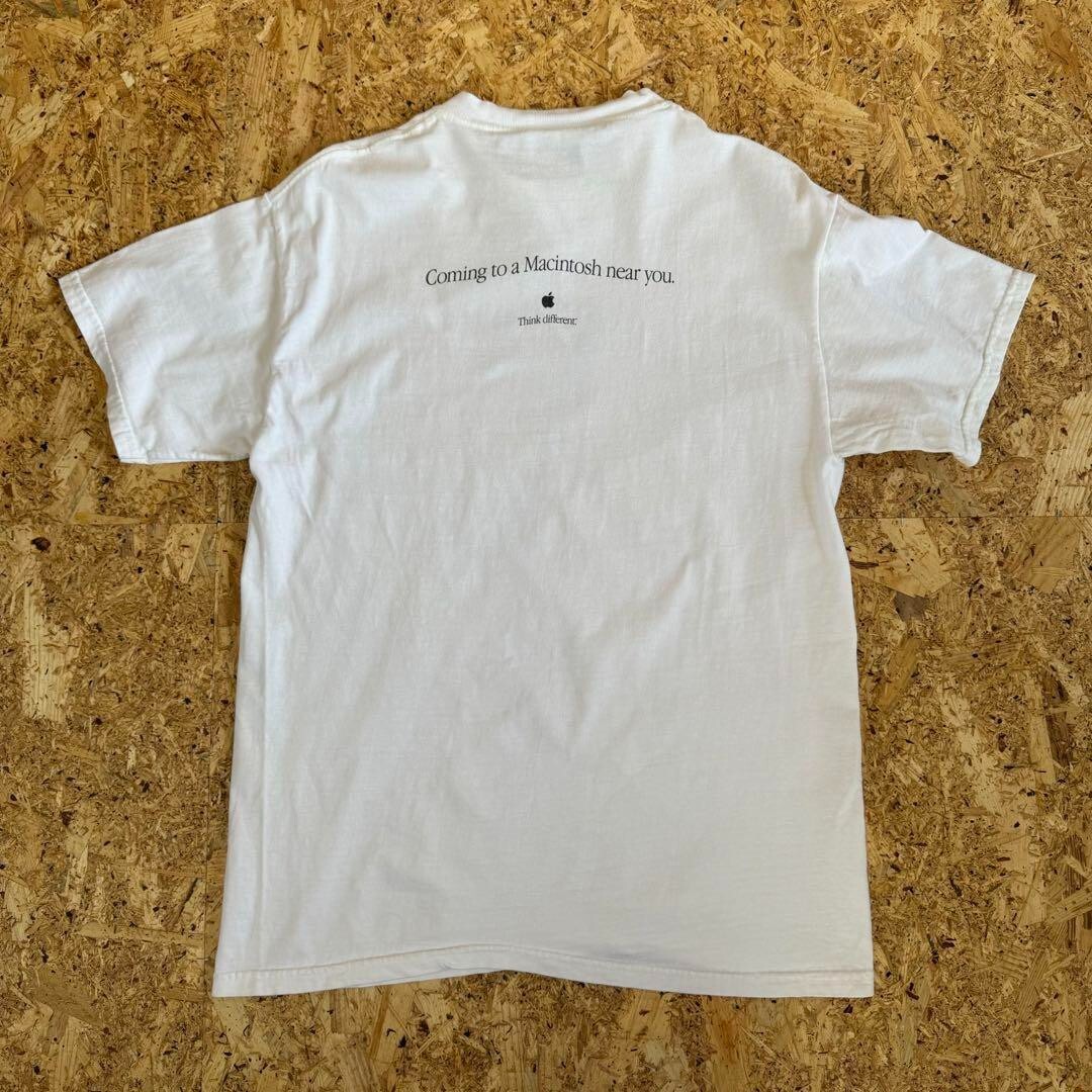 Apple Mac OS X print T-Shirt Vintage 90s Think different