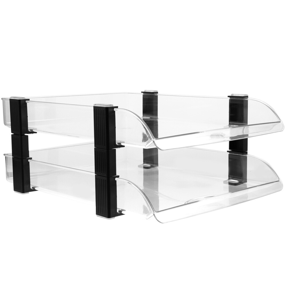 Paper Rack File Organizer Desk Organization Stackable Office-image
