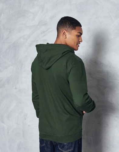Sudadera con capucha con cremallera completa para hombre | Suéter con capucha informal lisa - Imagen 11 de 34