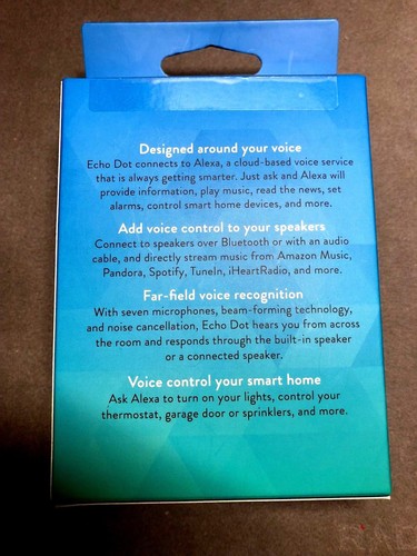 Amazon Echo Dot 2nd Generation Smart Assistant Black Alexa Sealed *New/Unopened* - Picture 4 of 4