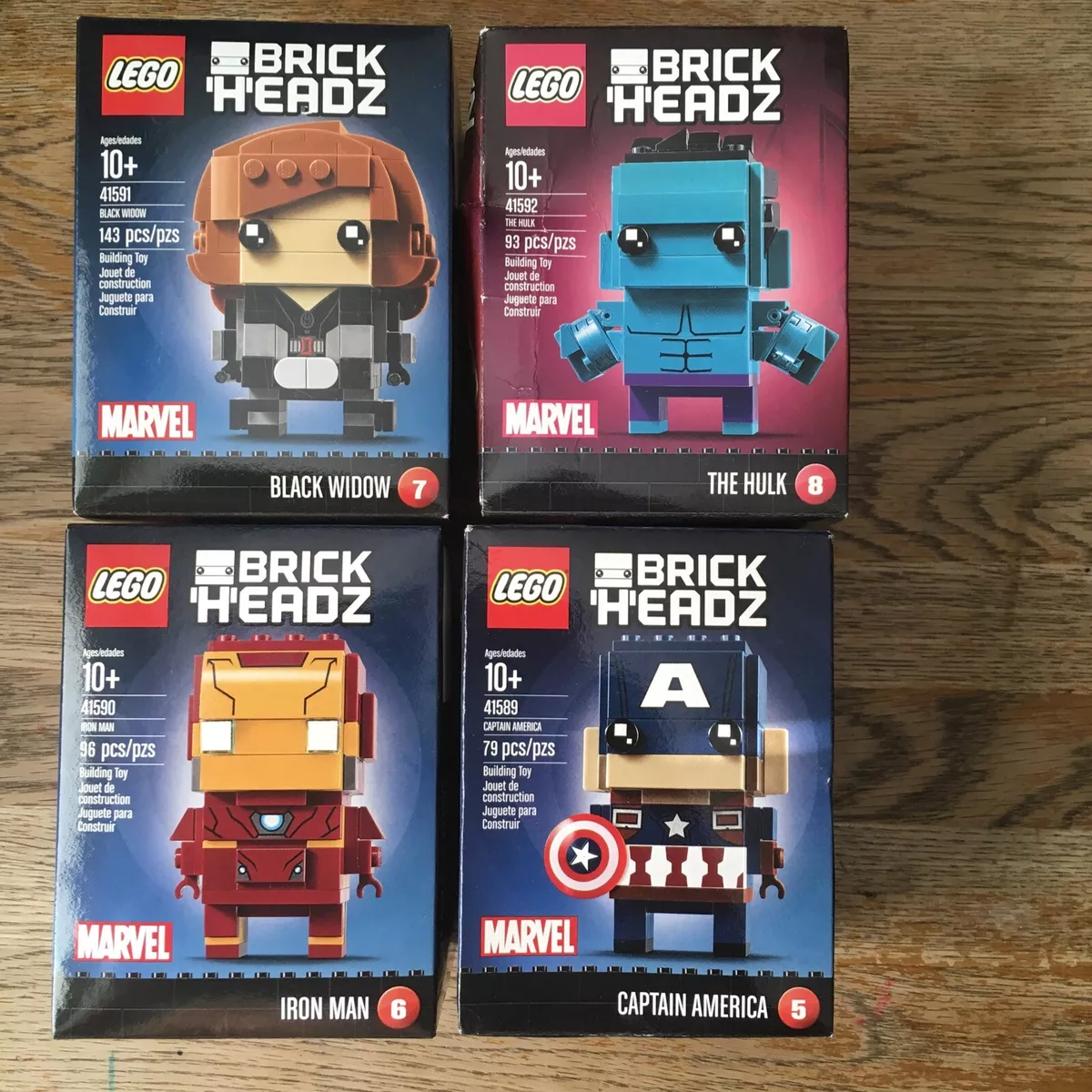 LEGO BrickHeadz Widow Iron 41589 Captain 41592 Hulk New | eBay