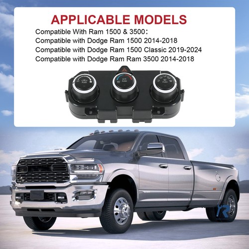 7-Gear A/C Climate Control Panel For Dodge Truck RAM 2500 2013-2018 68226600AA - Picture 10 of 24