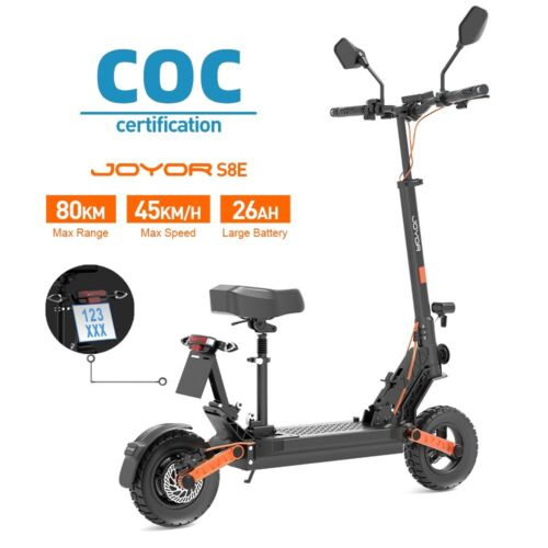 Joyor S8E 10" E-Scooter mit Straßenzulassung 800W Elektroroller Mit Sitz 26AH - Bild 2 von 17