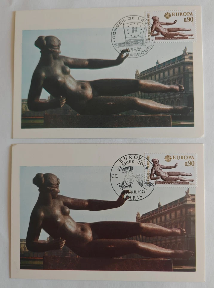 SERIE EUROPA PARIS/STRASBOURG..., FDC 1er jour 1974 - Photo 1/1