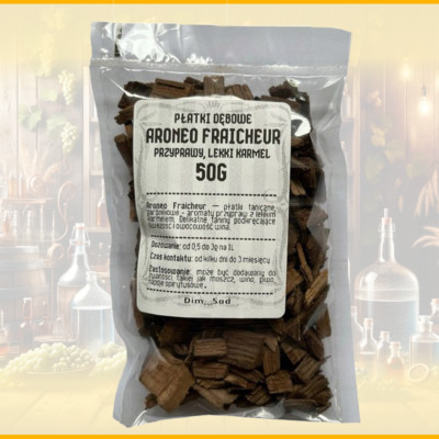 ARONEO FRAICHEUR OAK CHIPS FLAKES CARAMEL FLAVOR FOR WINE, DISTILLERS 50G