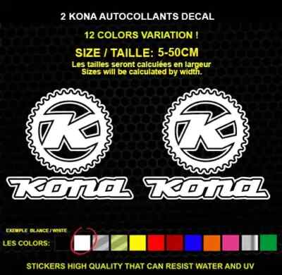 KONA Autocollants vélo Accessoires vélo Autocollants vélo