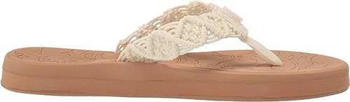 NEU Roxy Damen Colbee Hi Flip Flop Sport Sandale cremefarben gehäkelt Größe 11 - Bild 5 von 11